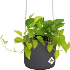 Elho B.for Swing 18 Hangpot - Bloempot Voor Binnen - Ø 18.0 X H 16.5 Cm - Zwart/Antraciet -Tuin Gerelateerd 1200x1197 23