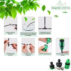 Bone Vista® 155 Stuks Water Druppelslang Irrigatiesysteem Tuin – Bewateringssysteem & Druppelsysteem -Tuin Gerelateerd 1200x1200 1028
