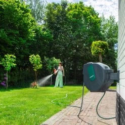 VONROC Automatische Slanghaspel – Incl. 25m Tuinslang, Aansluitslang, Spuitstuk, Koppelingen & Kraanaansluiting -Tuin Gerelateerd 1200x1200 1088