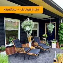 BUITEN Living Dex Wicker Loungestoel Tuin | Wicker + Aluminium | Bamboe Antraciet -Tuin Gerelateerd 1200x1200 109