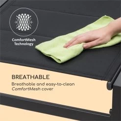 Blumfeldt Renazzo Lounge Ligstoel - Ligbed Voor De Tuin - Aluminium Tuinstoel - 6 Standen - Waterafstotend - Bekleding Van 70 % Pvc En 30 % Polyetheen - Zwart -Tuin Gerelateerd 1200x1200 121