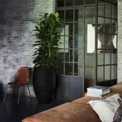 Capi Europe - Vaas Elegant Deluxe Rib NL - 45x72 - Zwart - Voor Binnen En Buiten - KBLR1138 -Tuin Gerelateerd 1200x1200 1226