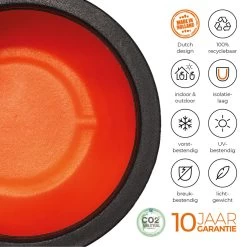 Capi Europe - Vaas Elegant Deluxe Rib NL - 45x72 - Zwart - Voor Binnen En Buiten - KBLR1138 -Tuin Gerelateerd 1200x1200 1227