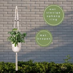Plantenhanger Macrame Set Van 2 - Plantenhanger Met Ruimte Voor 3 Potten - Luxe Gevlochten Touw 100% Katoen - Duurzaam - Plantenbakken - Bloempotten - Macramé Stijl Hanger Voor Bloempotten - Hangpot - Fienosa -Tuin Gerelateerd 1200x1200 1252