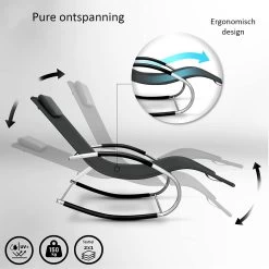 Sens Design Zonnebed - Ligbed - Weerbestendig - Antraciet -Tuin Gerelateerd 1200x1200 143