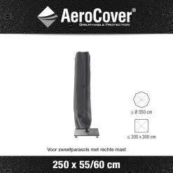 AeroCover Parasolhoes - Zweef Parasols - Grijs - 250x55 Cm (HxB) -Tuin Gerelateerd 1200x1200 16