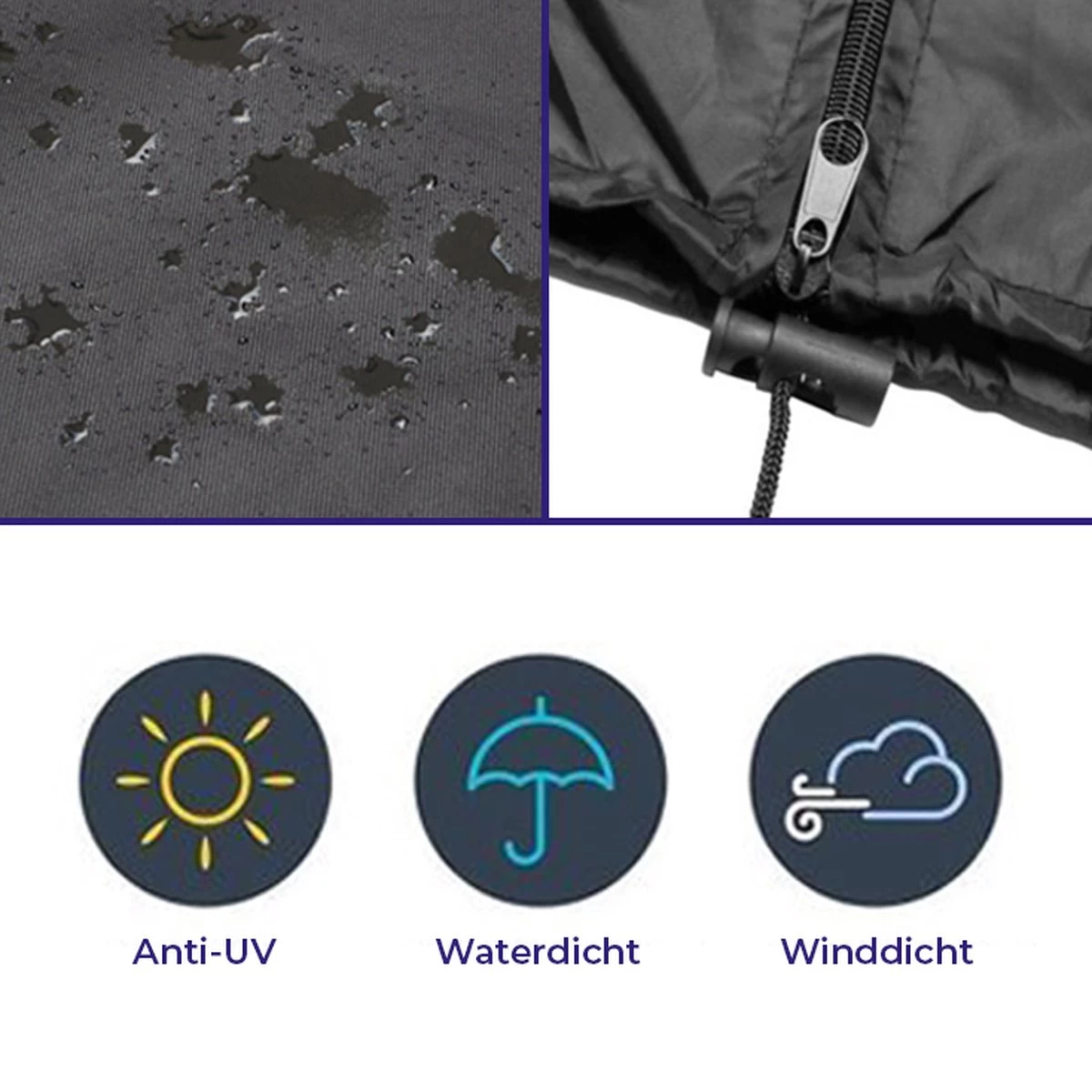 Merkloos Parasolhoes Met Rits En Trekkoord – Beschermhoes Voor Zweefparasol & Staande Parasol – Waterdicht Afdekhoes – Hoes Voor Hangparasol – Inclusief Opberghoes – Zwart - 205 Cm 7 Merkloos Parasolhoes Met Rits En Trekkoord – Beschermhoes Voor Zweefparasol & Staande Parasol – Waterdicht Afdekhoes – Hoes Voor Hangparasol – Inclusief Opberghoes – Zwart - 205 Cm - Afbeelding 5