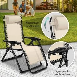 Sens Design Tuinstoel - Ligstoel Tuin - Beige -Tuin Gerelateerd 1200x1200 200