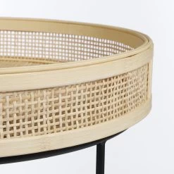 Mica Decorations Leandro Bijzettafel - Set Van 2 - H45 X Ø45 Cm - Zwart -Tuin Gerelateerd 1200x1200 227