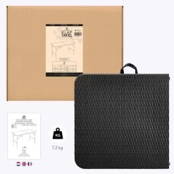 LifeGoods Klaptafel - Inklapbaar - 120 Cm - 4 Personen - Zwart -Tuin Gerelateerd 1200x1200 254