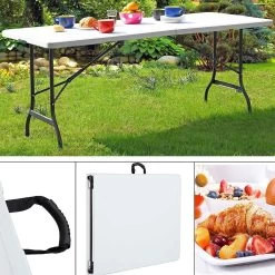 MaxxGarden Vouwtafel - Opvouwbare Kampeer Tafel - Tuin - Camping - Binnen - Weersbestendig - 180 X 74 X 74cm- Wit 19 MaxxGarden Vouwtafel - Opvouwbare Kampeer Tafel - Tuin - Camping - Binnen - Weersbestendig - 180 X 74 X 74cm- Wit -Tuin Gerelateerd 1200x1200 256