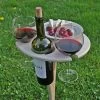 Merkloos Opvouwbare Wijntafel - Picknicktafel - Wijn Bijzettafel - Mannen Gadget - Vrouwen Cadeautjes - Moederdag Cadeautje - Bijzettafel Rond - Hout -Tuin Gerelateerd 1200x1200 274