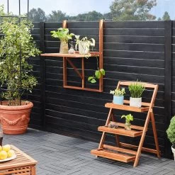 Merkloos Casaria Balkontafel - FSC®-Gecertificeerd Acaciahout – Hangend – Bruin -Tuin Gerelateerd 1200x1200 285