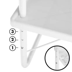 Luxe Inklapbare Balkontafel – 52 X 40 X 56cm – Wit – Hangend – Balkonbar – Balkontafels – Balkontafeltje – Hangtafel Balkon – Balcony Table – Voor Aan Het Balkon – Ophangbaar – Opklapbaar – Tafel – Inklapbaar – Buiten – Tafeltje – Klaptafel -Tuin Gerelateerd 1200x1200 297