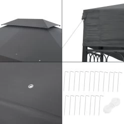 Paviljoen Lanciano Partytent 4x3x2,65 Cm Donkergrijs -Tuin Gerelateerd 1200x1200 315