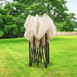 LifeGoods Partytent - 3x3 M - Zijwanden - Easy Up - Opvouwbaar - Waterdicht - Draagtas Met Wieltjes - Beige -Tuin Gerelateerd 1200x1200 326