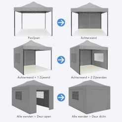 LifeGoods Partytent - 3x4.5 M - Zijwanden - Easy Up - Opvouwbaar - Waterdicht - Draagtas Met Wieltjes - Donkergrijs 20 LifeGoods Partytent - 3x4.5 M - Zijwanden - Easy Up - Opvouwbaar - Waterdicht - Draagtas Met Wieltjes - Donkergrijs -Tuin Gerelateerd 1200x1200 339