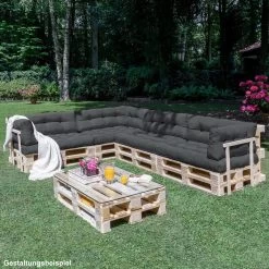 Beautissu Style – Palletkussen Set – 1x Zitkussen 120x80 Cm & 1x Rugkussen 120x40 Cm – Graphiet Grijs 17 Beautissu Style – Palletkussen Set – 1x Zitkussen 120x80 Cm & 1x Rugkussen 120x40 Cm – Graphiet Grijs -Tuin Gerelateerd 1200x1200 368