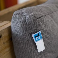 2L Home & Garden Rugkussen Metro Grijs - 60 X 40cm -Tuin Gerelateerd 1200x1200 407