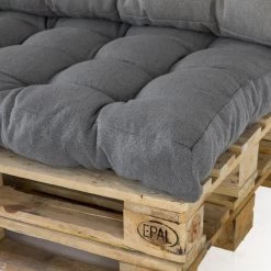 2L Home & Garden Rugkussen Metro Grijs - 60 X 40cm -Tuin Gerelateerd 1200x1200 409