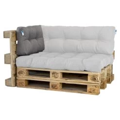 2L Home & Garden Rugkussen Metro Grijs - 60 X 40cm -Tuin Gerelateerd 1200x1200 410