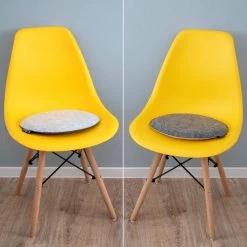 30mm Vilten Zitkussen Rond - Ø 35cm Stoelkussen Stoelpad Zacht 2-kleurig Grijs -Tuin Gerelateerd 1200x1200 415