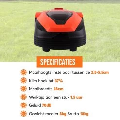 Zoef Robot Robotmaaier Betsie Met APP <1400 M2 -Tuin Gerelateerd 1200x1200 496
