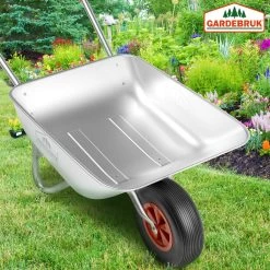 Gardebruk Kruiwagen 80 Liter – Belastbaarheid 100 Kg - Zilver -Tuin Gerelateerd 1200x1200 500