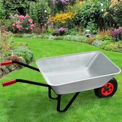 Gardebruk Kruiwagen 80 Liter – Belastbaarheid 100 Kg - Zilver -Tuin Gerelateerd 1200x1200 501