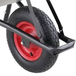 Gardebruk Kruiwagen 100L - Luchtband - 250kg Draagkracht Zilver -Tuin Gerelateerd 1200x1200 512