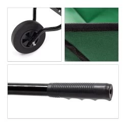 Relaxdays Kruiwagen Opvouwbaar - Inklapbare Tuinwagen - Vouwkruiwagen - Groen - 50 L -Tuin Gerelateerd 1200x1200 515