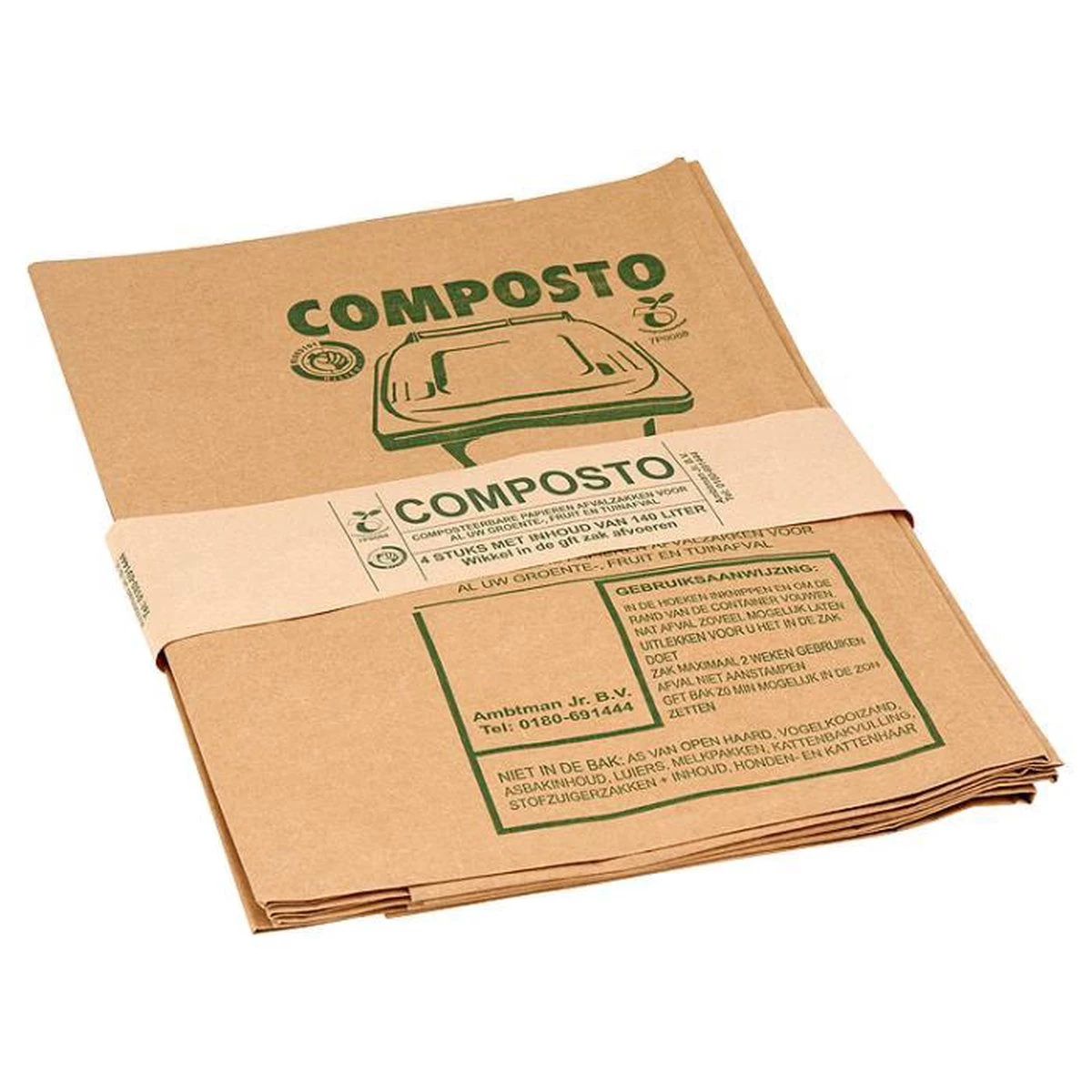 Composto GFT 140L Containerzak Set á 40 Stuks 4 Composto GFT 140L Containerzak Set á 40 Stuks - Afbeelding 2