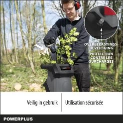 Powerplus POWEG5011 Elektrische Hakselaar Versnipperaar - 2400W - Max. Ø40mm - Incl. Duwstok, Wielen En 50L Opvangzak - Heggen, Bomen En Haag - Tuinonderhoud -Tuin Gerelateerd 1200x1200 553