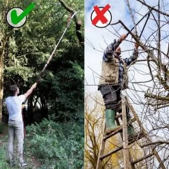 Iceberk Snoeischaar + Snoeizaag (1,45 - 3,70 M) - Telescopische Snoeischaar Voor Het Snoeien Van Bomen En Dichte Struiken Zonder Ladder -Tuin Gerelateerd 1200x1200 570