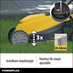 Powerplus POWXG6212T Elektrische Grasmaaier - Grasmachine Voor Kleine En Middelgrote Tuin - 1300W - Maaibreedte 320mm - Verstelbare Maaihoogte - 30L Opvangbak - Incl. Grastrimmer 250W -Tuin Gerelateerd 1200x1200 595