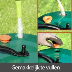 Gardebruk Tuinwals 60cm - 50L Vulvolume Staaltrommel - Groen -Tuin Gerelateerd 1200x1200 657