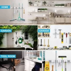 BOTC Bezemhouder - 5 Houders 6 Haken Bezem Ophangsysteem - Zeflklevend - Opbergsysteem - Ophanghaken - Tuingereedschap - Gereedschap Opbergen 11 BOTC Bezemhouder - 5 Houders 6 Haken Bezem Ophangsysteem - Zeflklevend - Opbergsysteem - Ophanghaken - Tuingereedschap - Gereedschap Opbergen -Tuin Gerelateerd 1200x1200 683