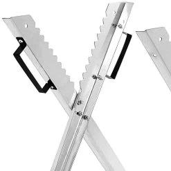 Merkloos Monzana Zaagbok - Metaal Opvouwbaar 83x81x88cm - Zilver -Tuin Gerelateerd 1200x1200 738