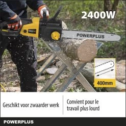Powerplus POWXG1009 Elektrische Kettingzaag - 2400W - Zwaardlengte 400mm - Automatische Kettingsmering - Incl. 1x Ketting En 1x Zwaard -Tuin Gerelateerd 1200x1200 781