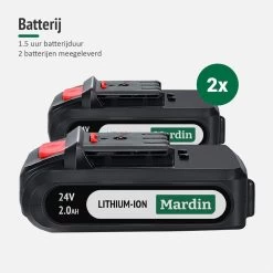 Mardin Mini Kettingzaag - Snoeizaag - Kettingzaag - Kettingzaag Electrisch Met 2 Accu - Inclusief Koffer - 1 Extra Accu - Rood -Tuin Gerelateerd 1200x1200 789