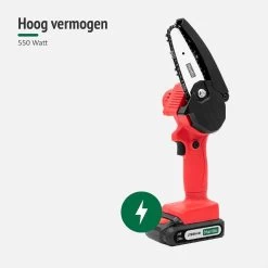 Mardin Mini Kettingzaag - Snoeizaag - Kettingzaag - Kettingzaag Electrisch Met 2 Accu - Inclusief Koffer - 1 Extra Accu - Rood -Tuin Gerelateerd 1200x1200 790