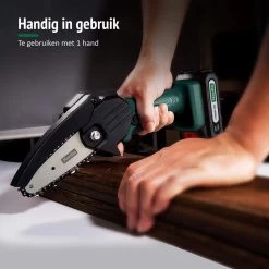 Mardin Mini Kettingzaag - Snoeizaag - Kettingzaag - Kettingzaag Electrisch Met 2 Accu - Inclusief Koffer - 1 Extra Accu - Groen -Tuin Gerelateerd 1200x1200 801