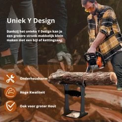 Miseru Houtklover – Zonder Bijl – No Axe – HANDMADE In Holland Houtsplijter – Houtkliever – Houtklover Voor Aanmaakhout – Ook Voor Stammen - Metaal -Tuin Gerelateerd 1200x1200 868