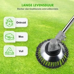 Merkloos SlimShop Onkruidborstel - Bosmaaier Grastrimmer - Onkruid - Onkruidkrabber - Voegenborstel - Onkruidverwijderaar - Max 10.000 Toerental P/m - 20CM -Tuin Gerelateerd 1200x1200 898