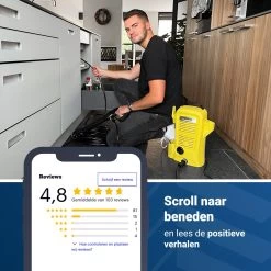Techweise - Rioolslang Voor Kärcher K2 T/m K7 - 15M - Met 4 Achterwaartse Hogedruksproeiers -Tuin Gerelateerd 1200x1200 926