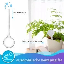 Summer Spark Waterdruppelaar Voor Planten 6 Stuks Transparant – 27 CM X 8 CM – 250 ML – Automatisch Watergeefsysteem Voor Kamerplanten – Planten Watergever Met Druppelsysteem – Waterbol -Tuin Gerelateerd 1200x1200 988