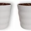 WL Plants - Bloempot Binnen - Set Van 4 - Dawn Ø12 Wit - Luxe Bloempotten Voor Binnen - Bloempotten Voor Buiten - Bloembak & Plantenpot - Hoogte 12,5 Cm - Keramisch Met Hoogwaardige Afwerking -Tuin Gerelateerd 1200x314