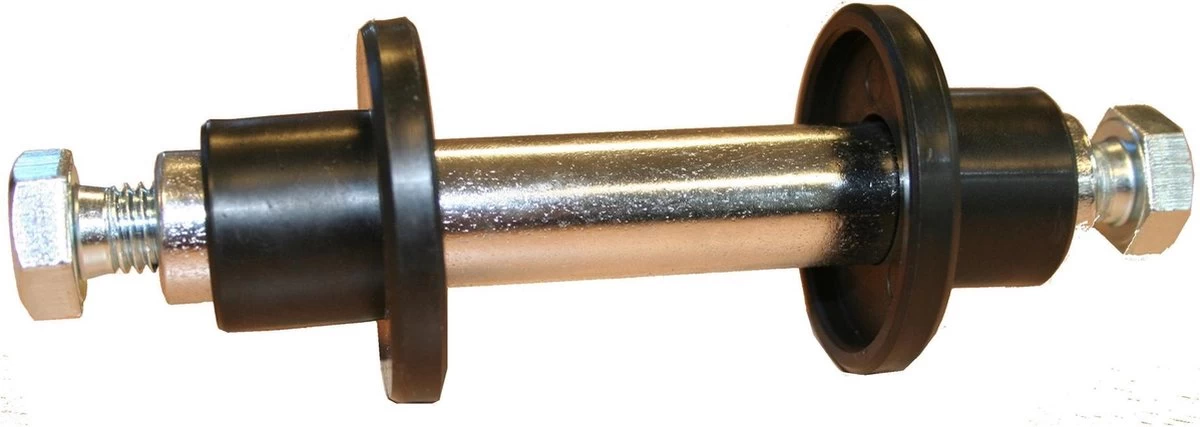 Benson As Voor Kruiwagenwiel 128 Mm X Ø 20 Mm - Inclusief Stofkappen 3 Benson As Voor Kruiwagenwiel 128 Mm X Ø 20 Mm - Inclusief Stofkappen