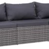 VidaXL 3-delige Loungeset Met Kussens Poly Rattan Grijs -Tuin Gerelateerd 1200x540