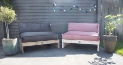 2L Home & Garden Rugkussen Velvet Oud Roze - 120 X 40cm -Tuin Gerelateerd 1200x635